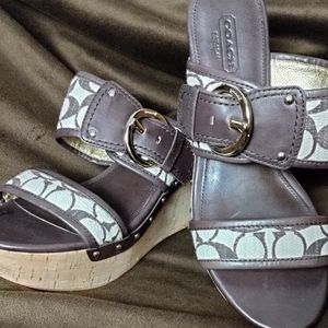 Coach wedge shoes